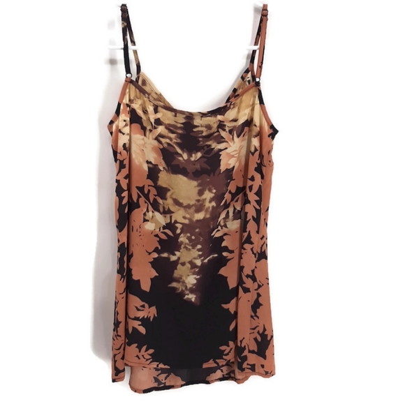 CAbi Pink Sunset Shadow Floral Cami Tank Style 553 - Picture 4 of 10